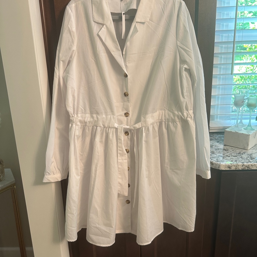 ASOS White Button-Up Shirt